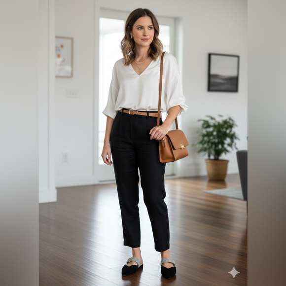 Birdies Black Flats with Geometric Strap Sz 10 - Picture 9 of 9